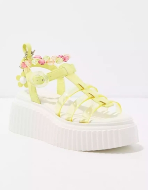 Compensées American Eagle Circus NY Ester Plateforme Sandal Jaune Femme | RXD-87344043